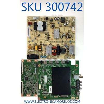 KIT DE TARJETAS PARA TV TOSHIBA / MAIN 631V0Q002E0 / VTV-L55736 / 7072932603649 / FUENTE 1T920000800 / FSP146-2FS01 / 03-1T920000800 / T-CON 3CCBB50001 / CV500U2-T01-CB-1 / DISPLAY CV500U2-T01 / MODELO 50LF621U21